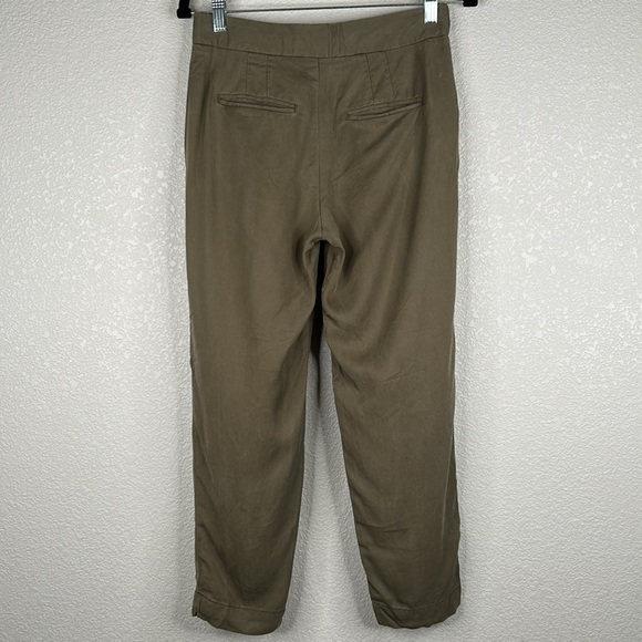 GAP Olive Green Lyocell Pants Size 2 Regular - Picture 5 of 9